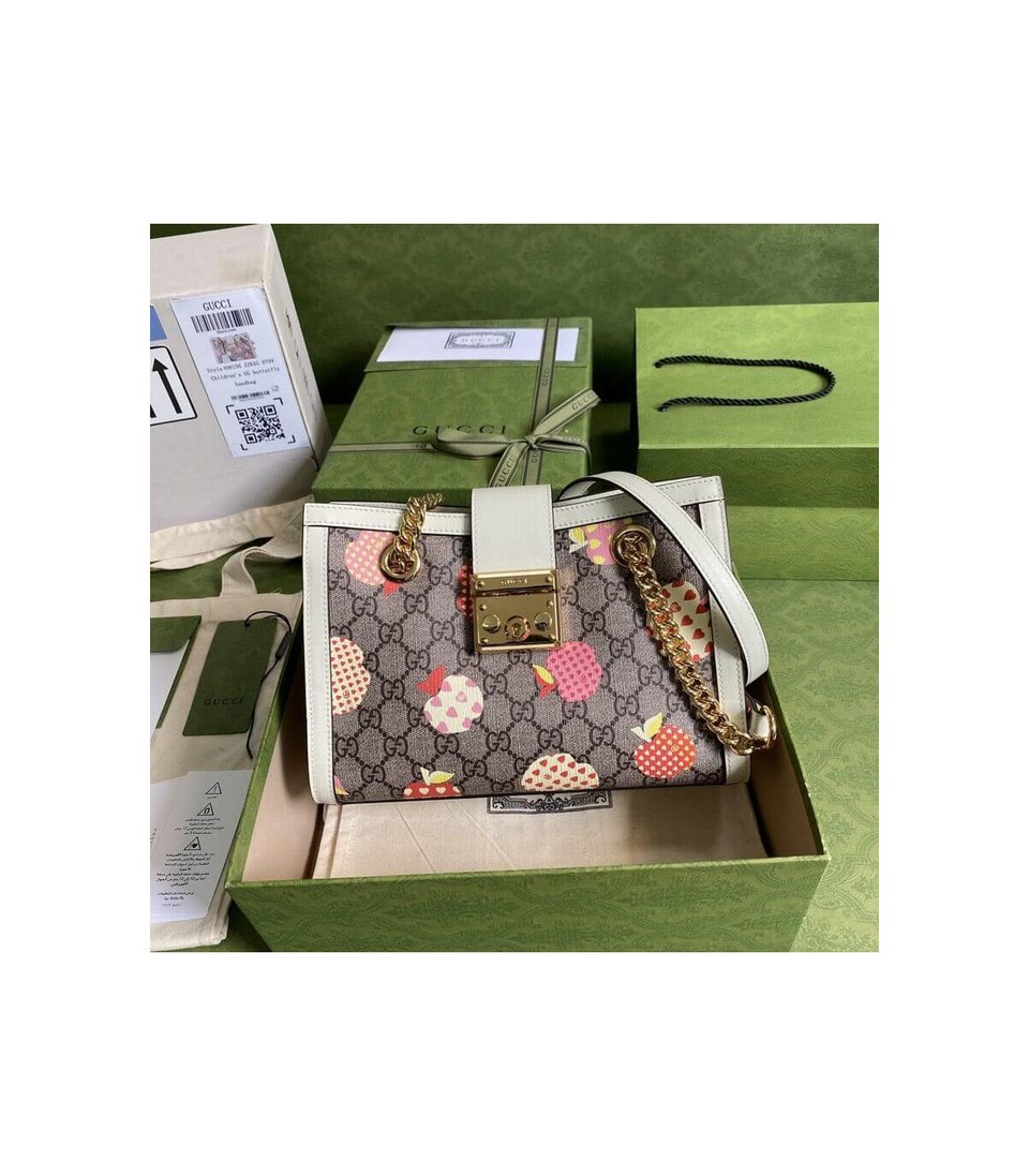 Gucci Padlock GG Heart Apple Pattern Small Shoulder Bag view 4