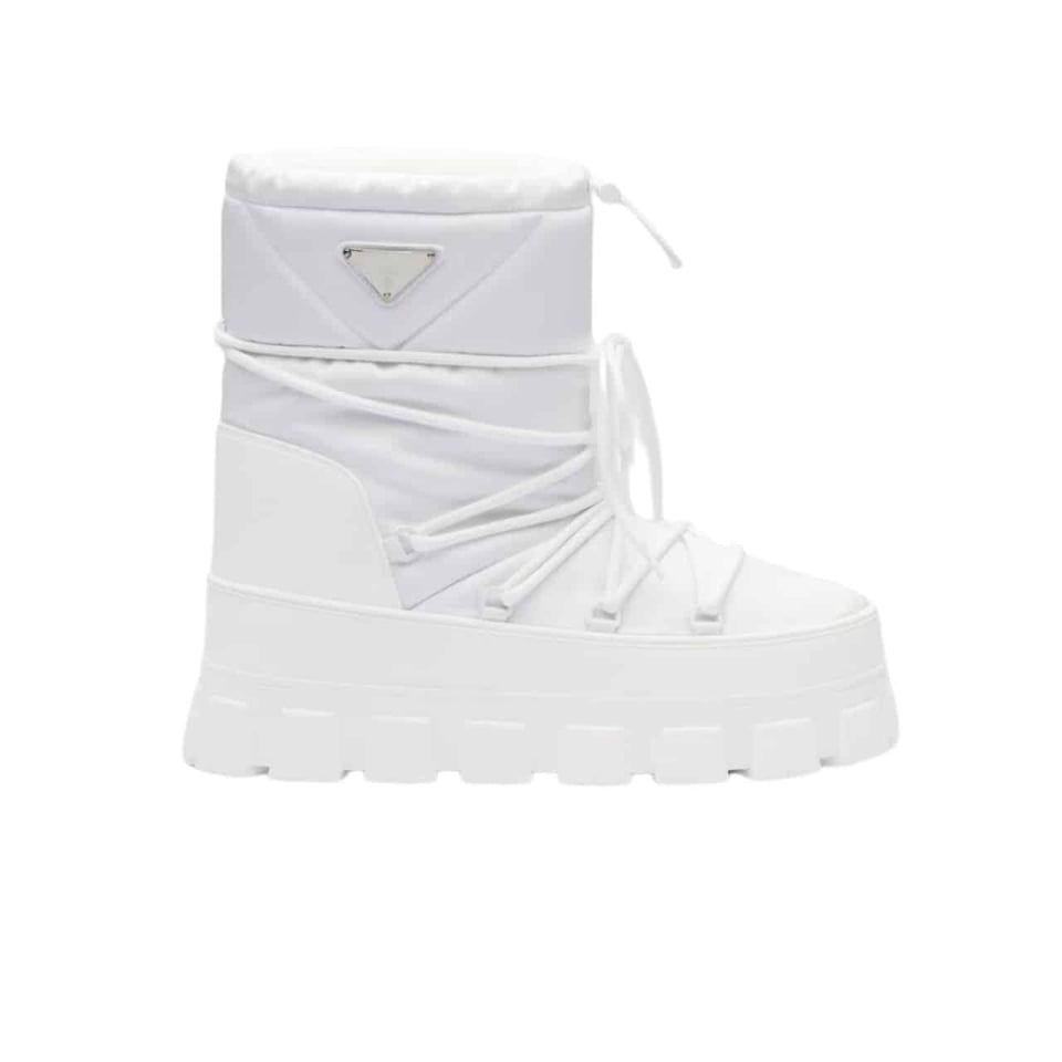 Prada Nylon Gabardine Apr?S Ski Booties White 2U007N 3Lfv F0009 F 040 view 2