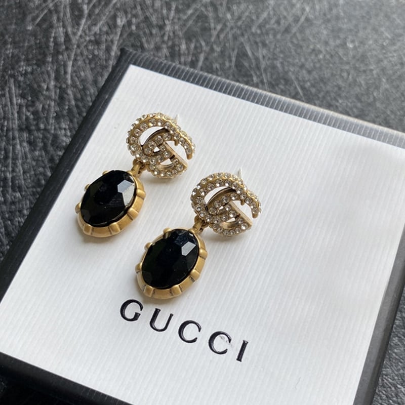 Gucci Gg Black Earrings view 3