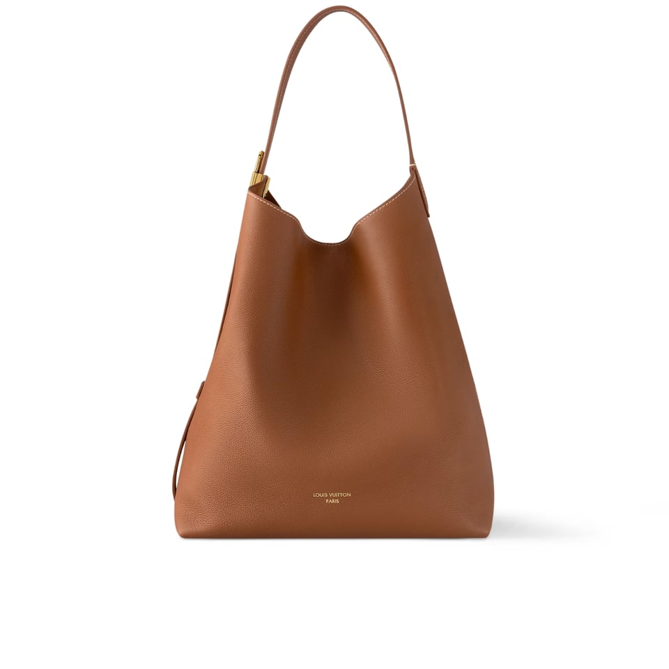 Louis Vuitton Low Key Hobo Bag With Gold Hardware In Cognac 43Cm M24974