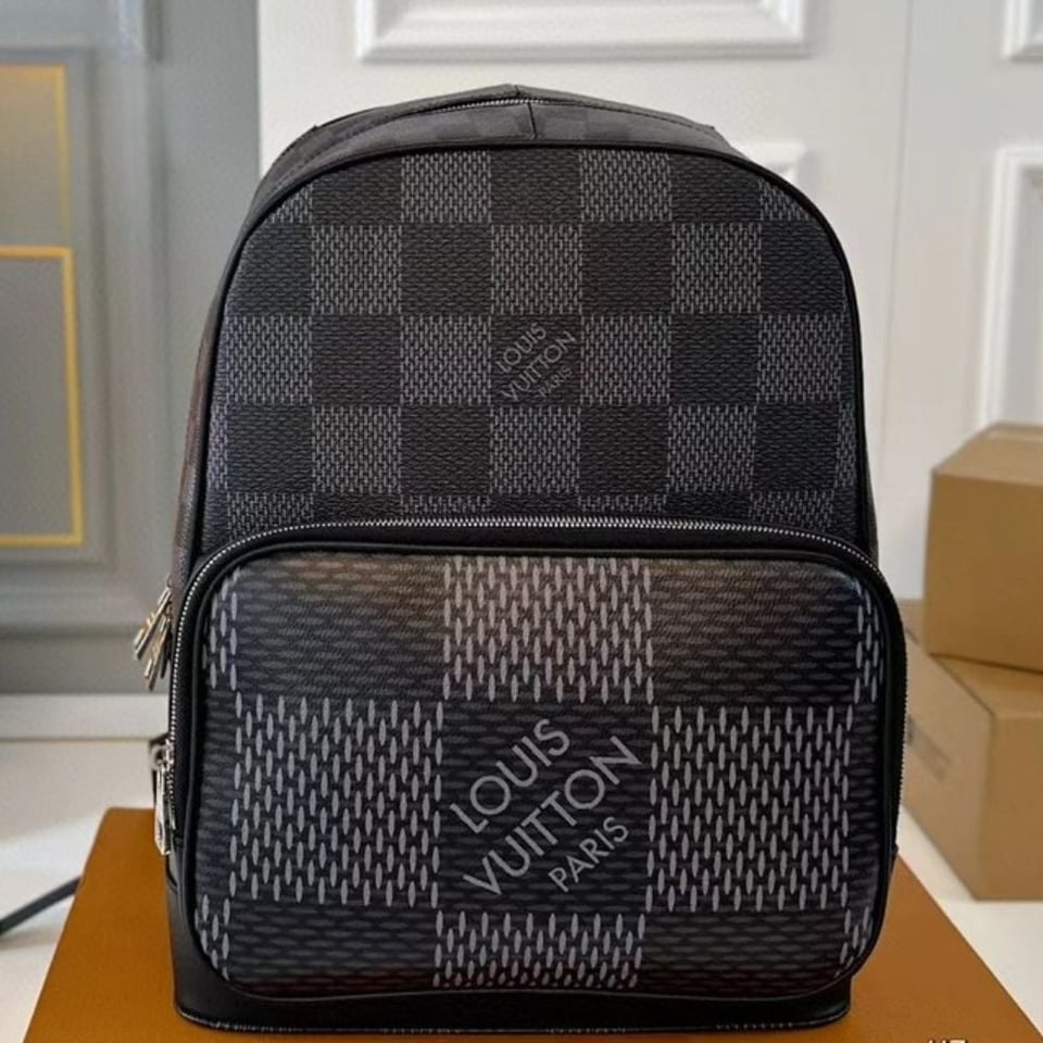 Louis Vuitton Excellent Campus Backpack Black And Gray 29Cm view 3