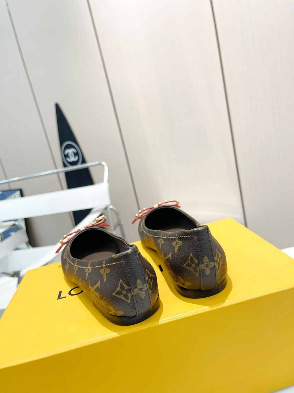 Louis Vuitton Nina Doll Shoes Monogram Canvas view 6