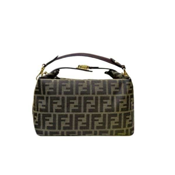 Fendi Zucca Jacquard Mini Pouch Bag Brown 27Cm view 2