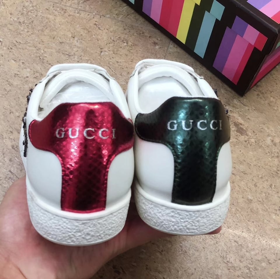 Gucci Women’S Ace Sneaker With Three Little Pig view 3