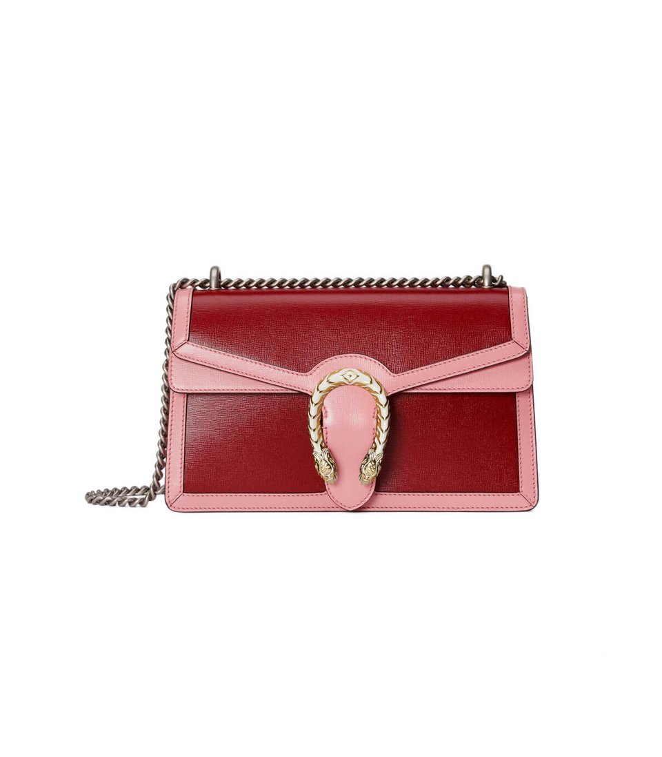 Gucci Dionysus Small Shoulder Bag Red and Pink Leather view 2