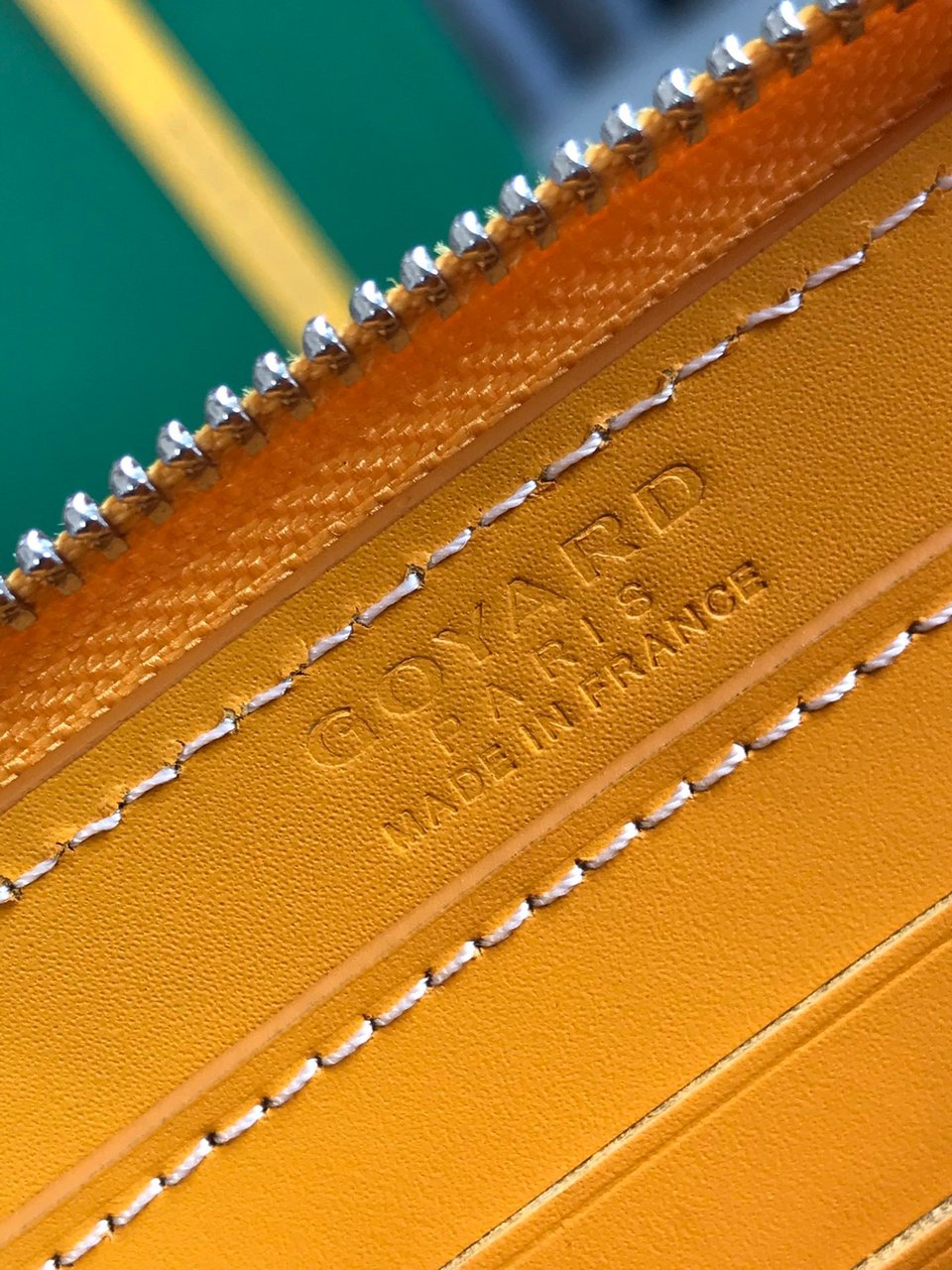 Goyard Matignon Mini Wallet 11cm Yellow Goyardine Canvas And Calfskin view 6