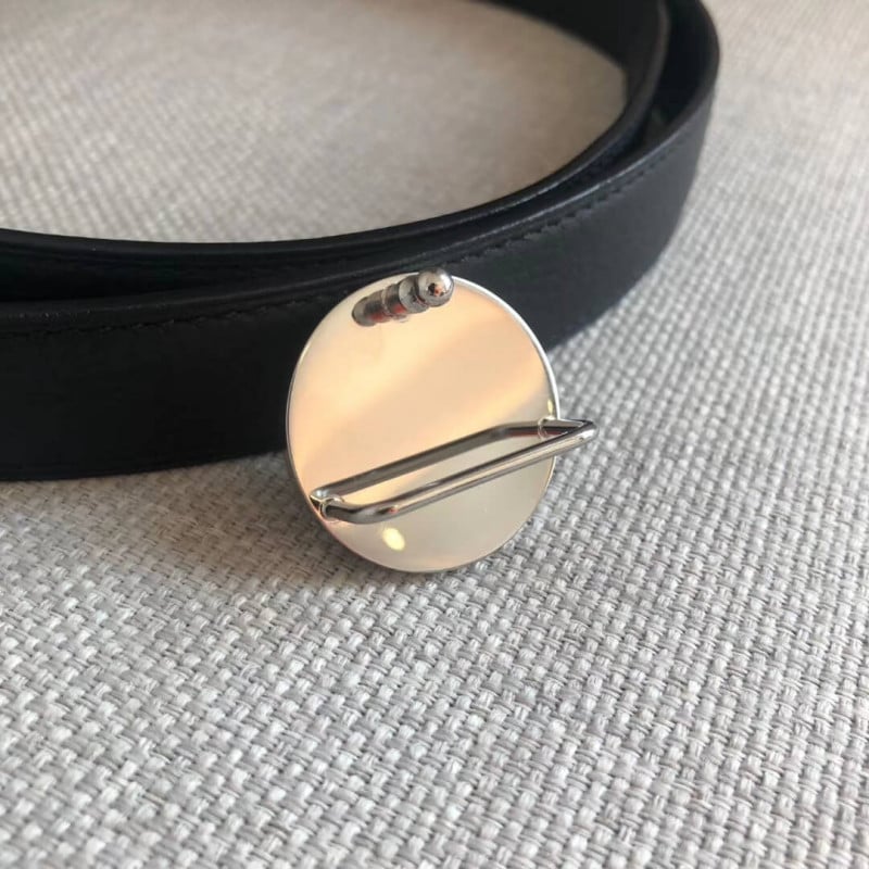 Hermes Bouton Bombe Belt Buckle &amp; Reversible Leather Strap 24mm H0800 view 8