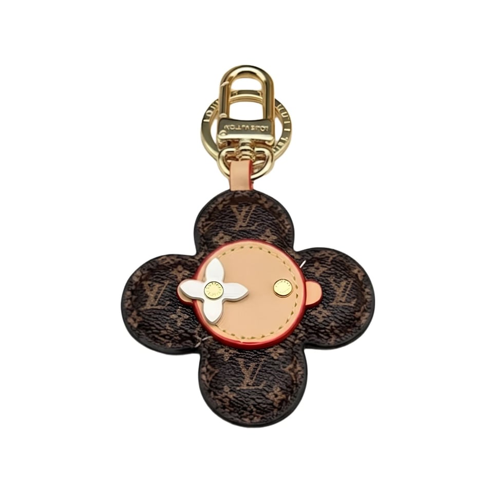 Louis Vuitton Vivienne Monogram Leather Key Holder &amp; Bag Charm 13.5cm/5.3in