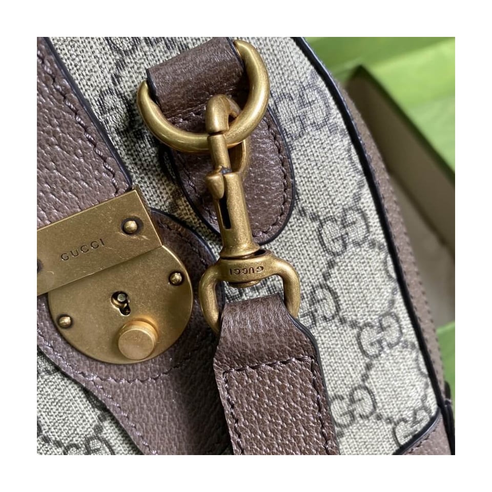 Gucci GG Small Duffel Bag With Web view 9