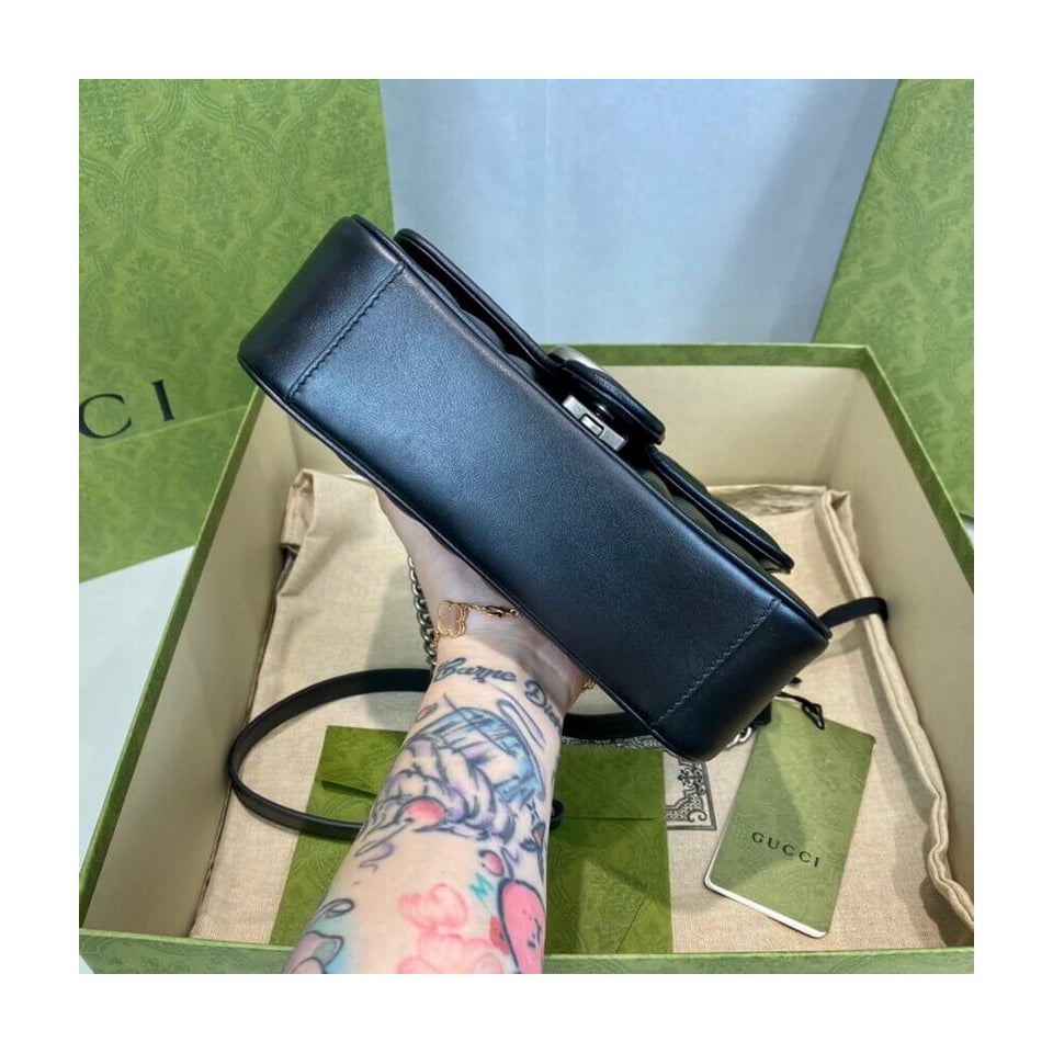 Gucci GG Marmont Mini Shoulder Bag Black view 16