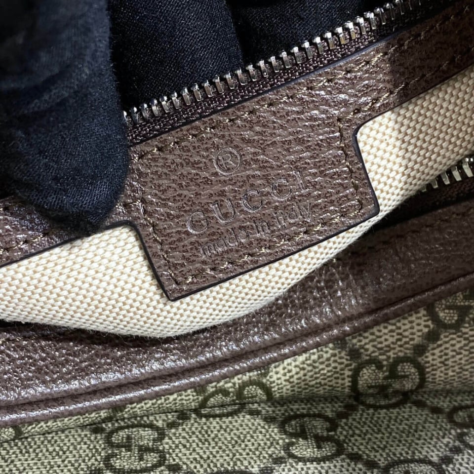 Gucci GG Supreme Attache Medium Shoulder Bag Coffee view 14