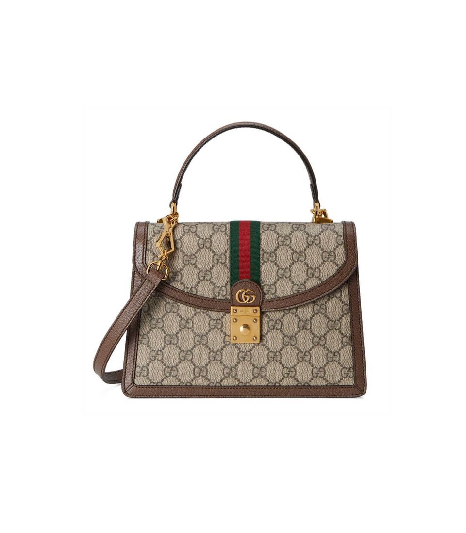 Gucci Ophidia Small Top Handle Bag With Web view 2