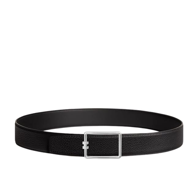 Hermes Silver Buckle 38mm Belt For Men