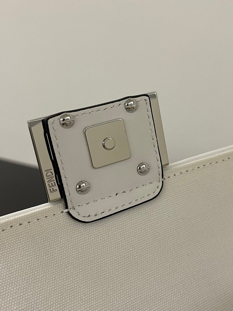 Fendi Baguette By Marc Jacobs In Black And White 19cm/ 7.5in view 9