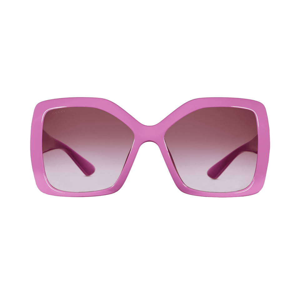 Gucci Pink Square Frame Sunglasses GG2015S view 2