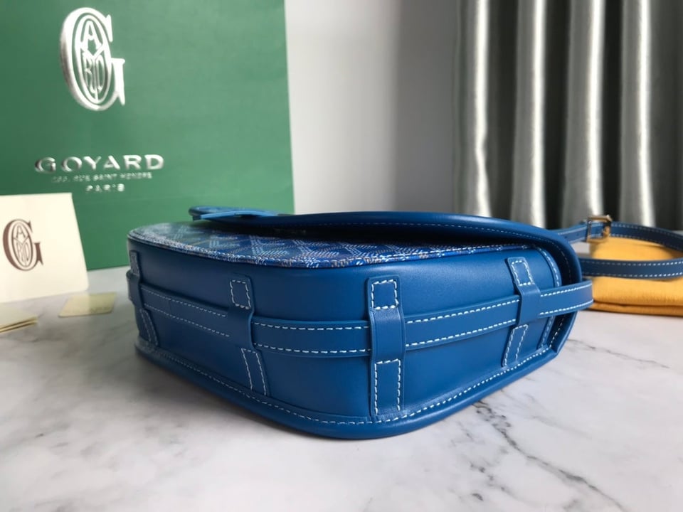 Goyard Belvedere Pm Bag 21Cm Sky Blue Canvas view 5