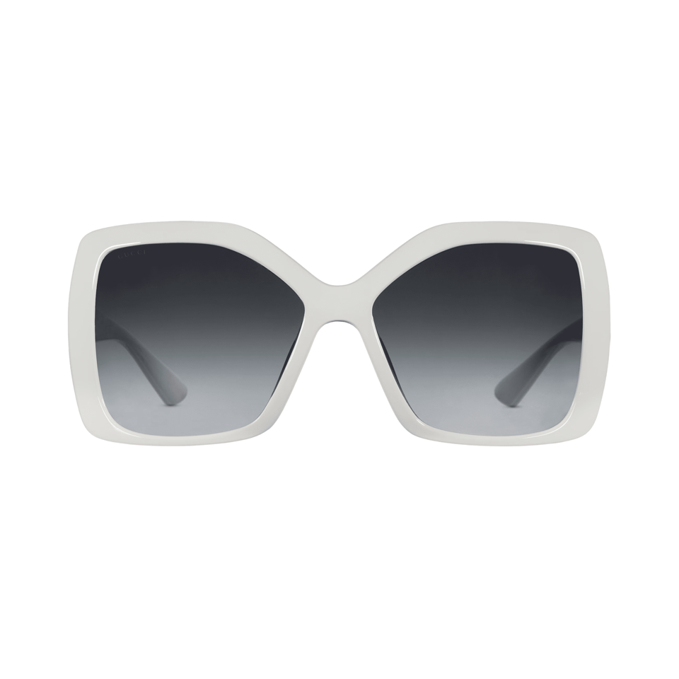 Gucci White Square Frame Sunglasses GG2015S view 2