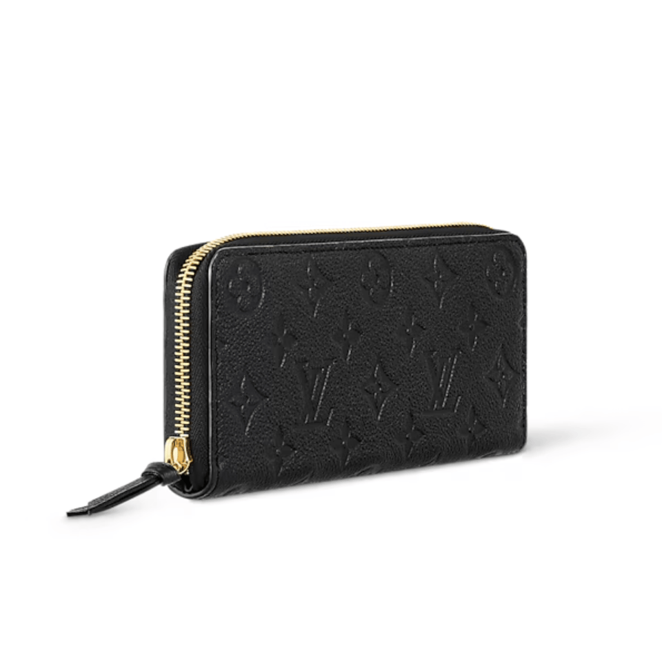 Louis Vuitton Monogram Empreinte Leather Clemence Wallet Black view 3