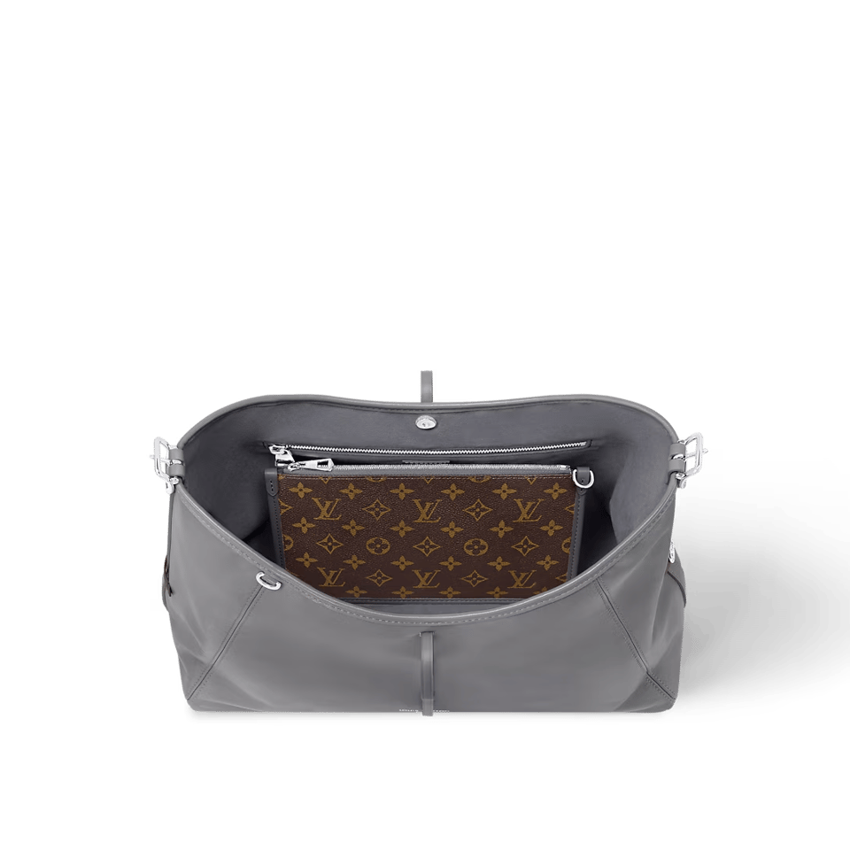 Louis Vuitton Carryall Dark Mm Gris Trianon 39cm/15.4in M12583 view 4
