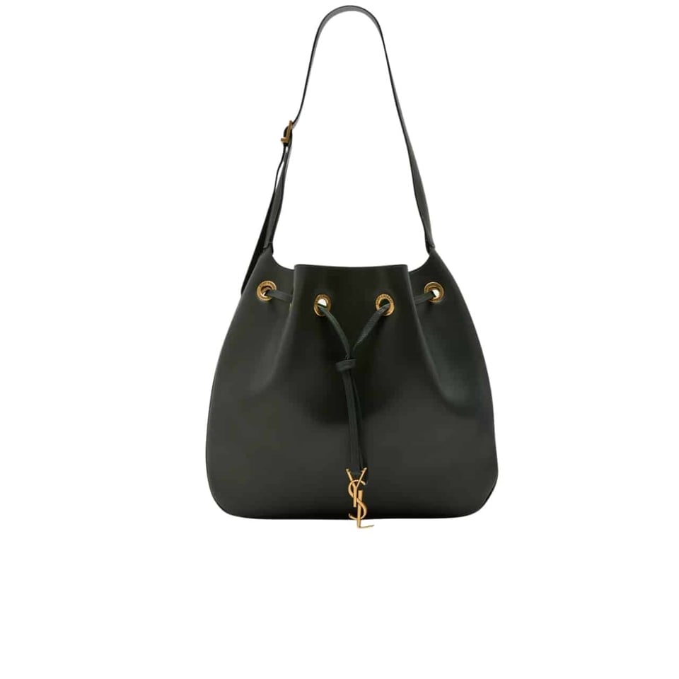 Saint Laurent Paris Vii Flat Hobo Bag In Smooth Leather Bag Black 23Cm view 2
