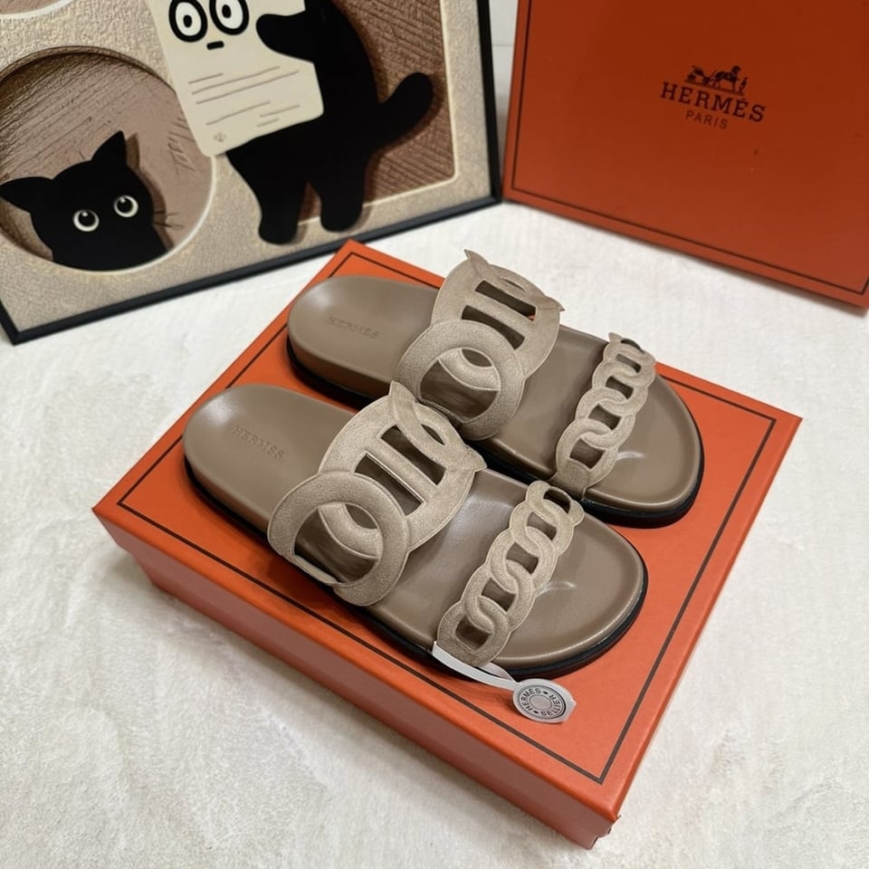 Hermes Extra Sandal Beige Argile view 5
