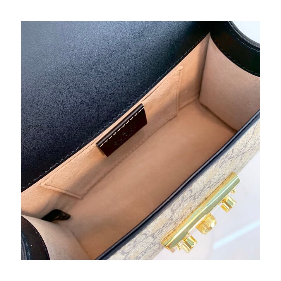 Gucci Padlock Small GG Bees Shoulder Bag view 13