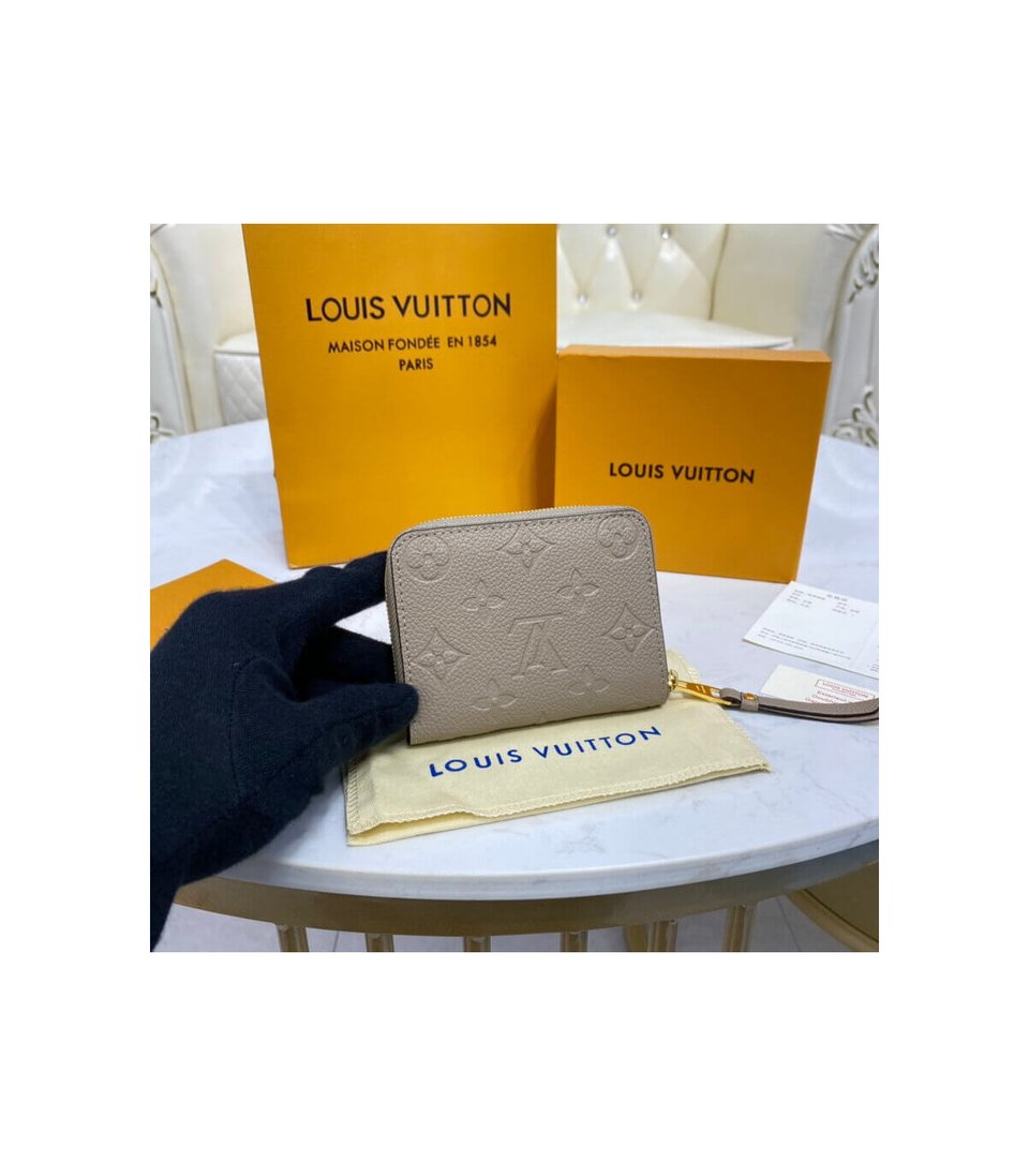 Louis Vuitton Monogram Empreinte Zippy Coin Purse Tourterelle view 3