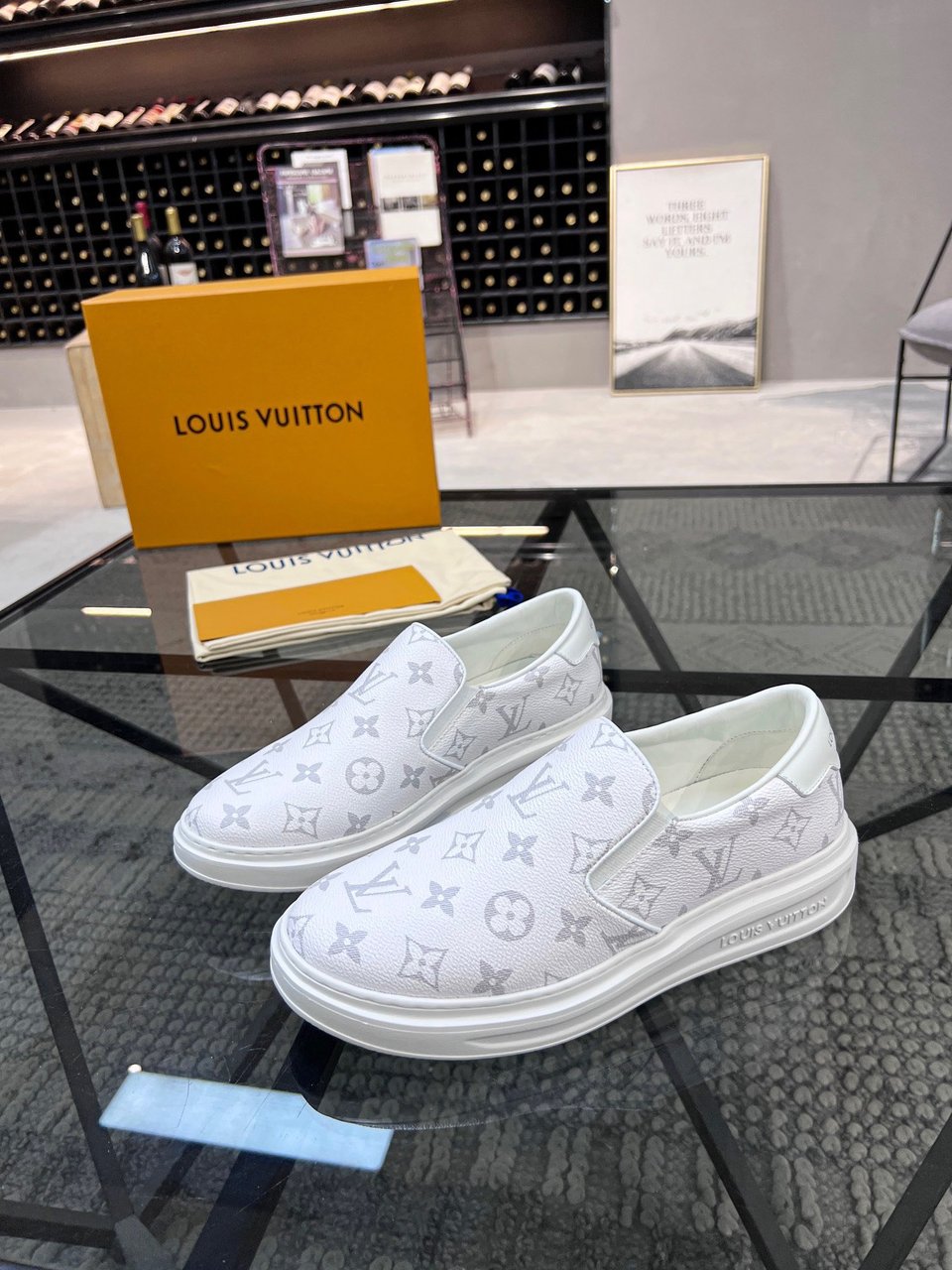 Louis Vuitton LV Beverly Hills Slip On White for Men view 3