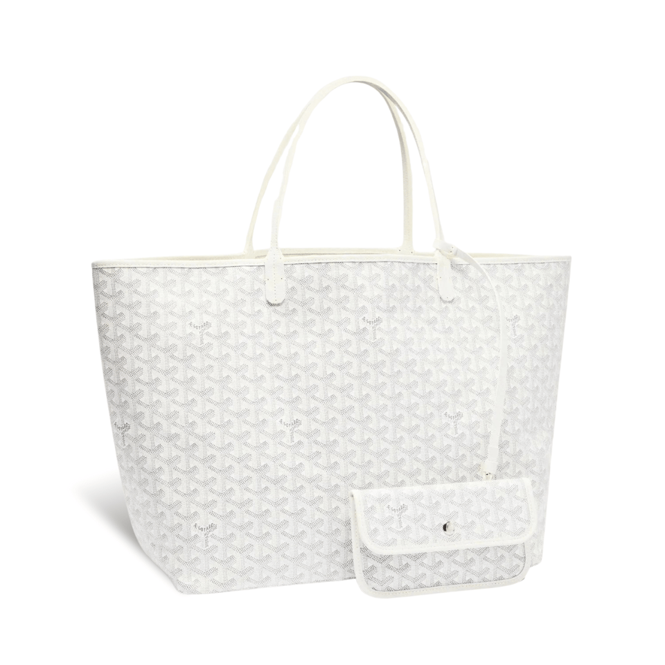 Goyard Saint Louis Gm 40Cm White Canvas view 2