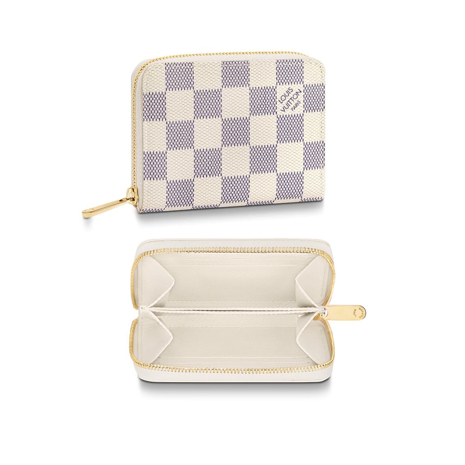 Louis Vuitton Damier Azur Zippy Coin Purse Beige view 2