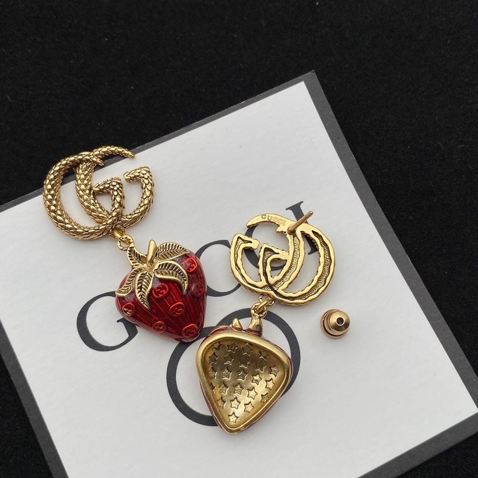 Gucci Gg Strawberry Earrings view 3