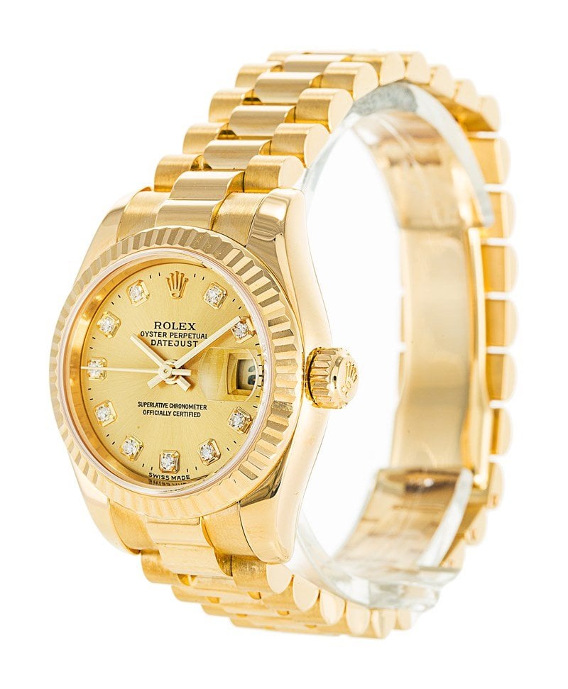 [Superclone] Rolex Datejust 31mm Gold Dial President 179178 view 2