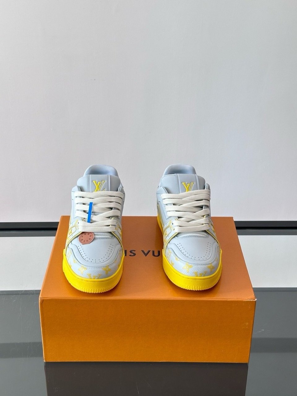 Louis Vuitton LV Trainer Sneaker Yellow for Men 1AHTPN view 15