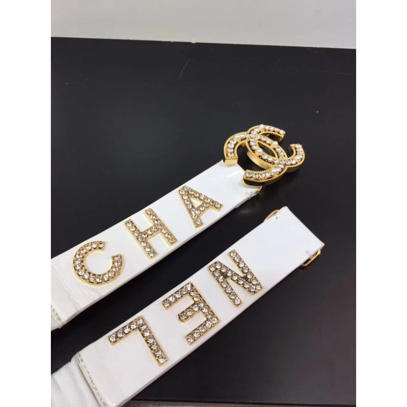 Chanel Lambskin &amp; Gold-Tone Metal Belt 94306 view 6