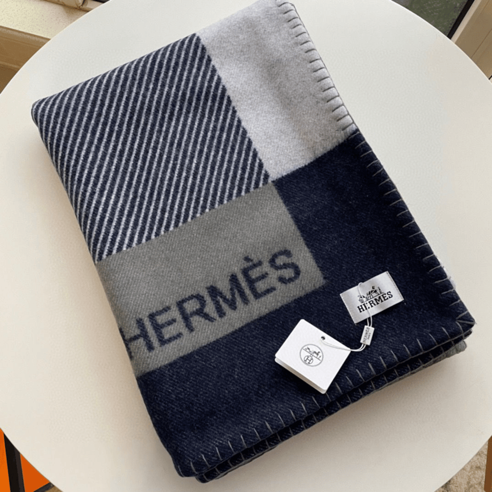 Hermes Luxury Cashmere Style Blanket view 2