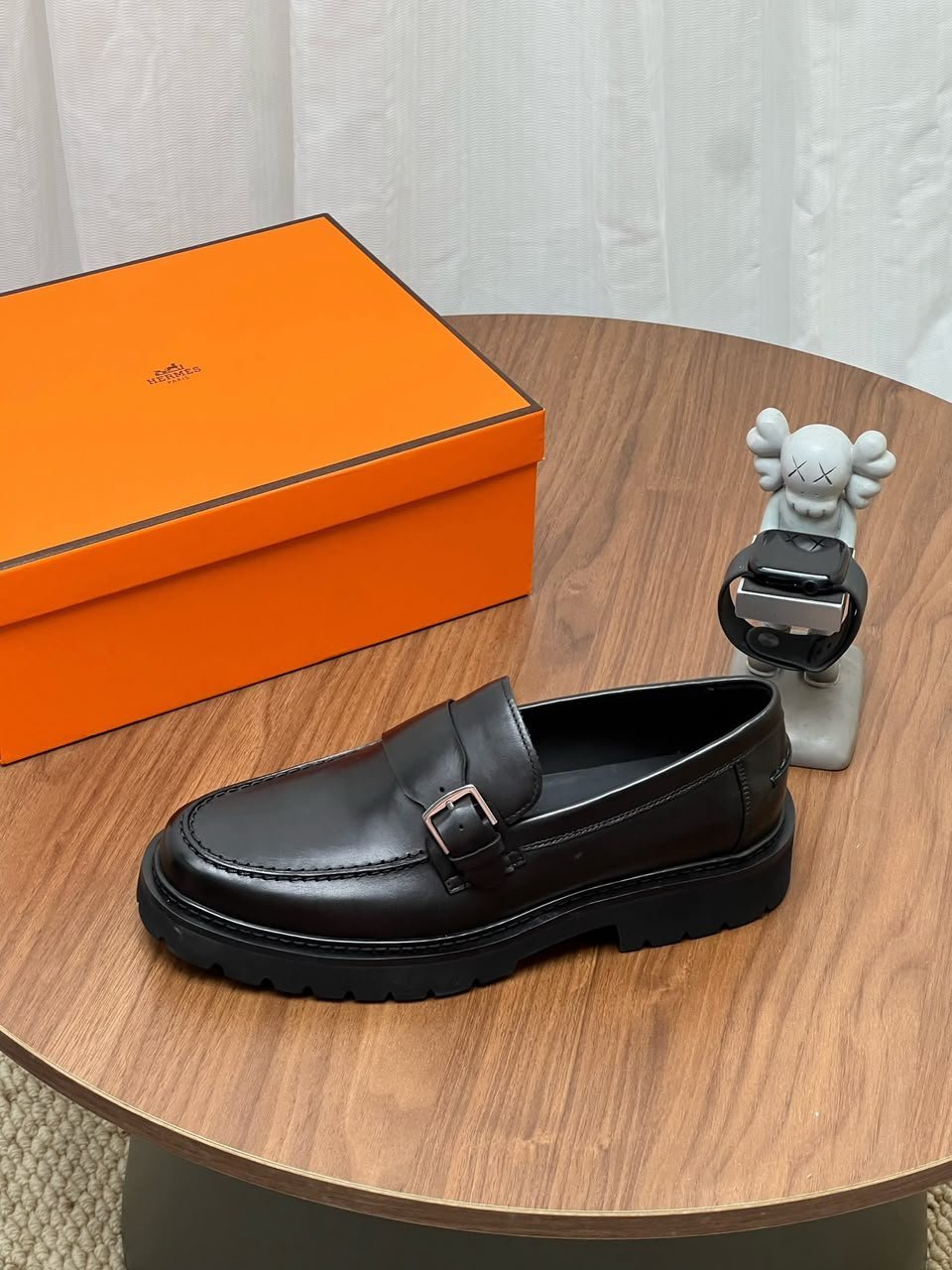 Hermes Maxime Loafer Noir Color Calfskin H261977ZA01390 view 11