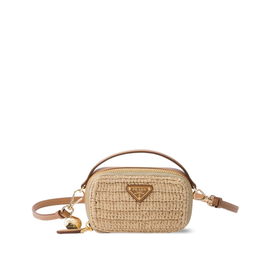 Prada Crochet Leather Mini-Pouch Shoulder Bag 18cm view 2