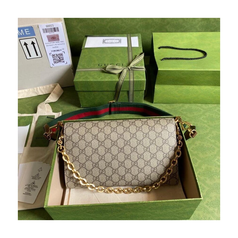 Gucci Horsebit 1955 Small Bag In GG Supreme view 7