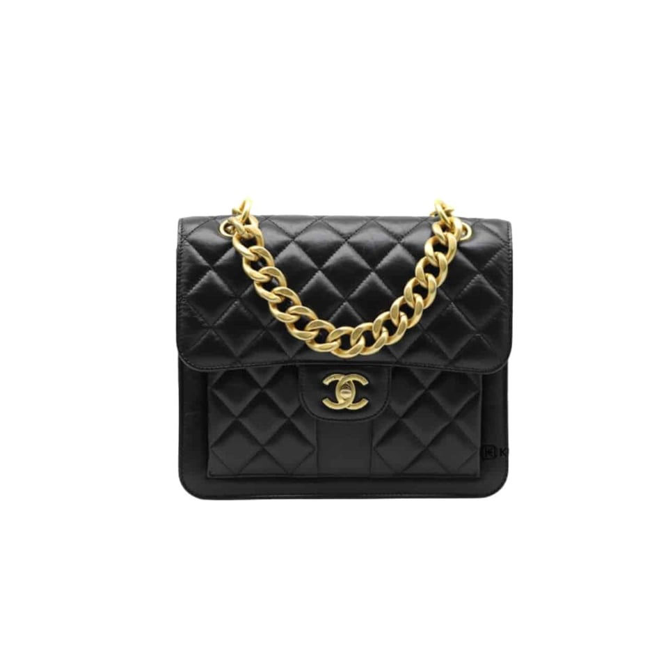 Chanel 23S Retro Backpack With Gold Hardware Black 22Cm/8.7in view 2