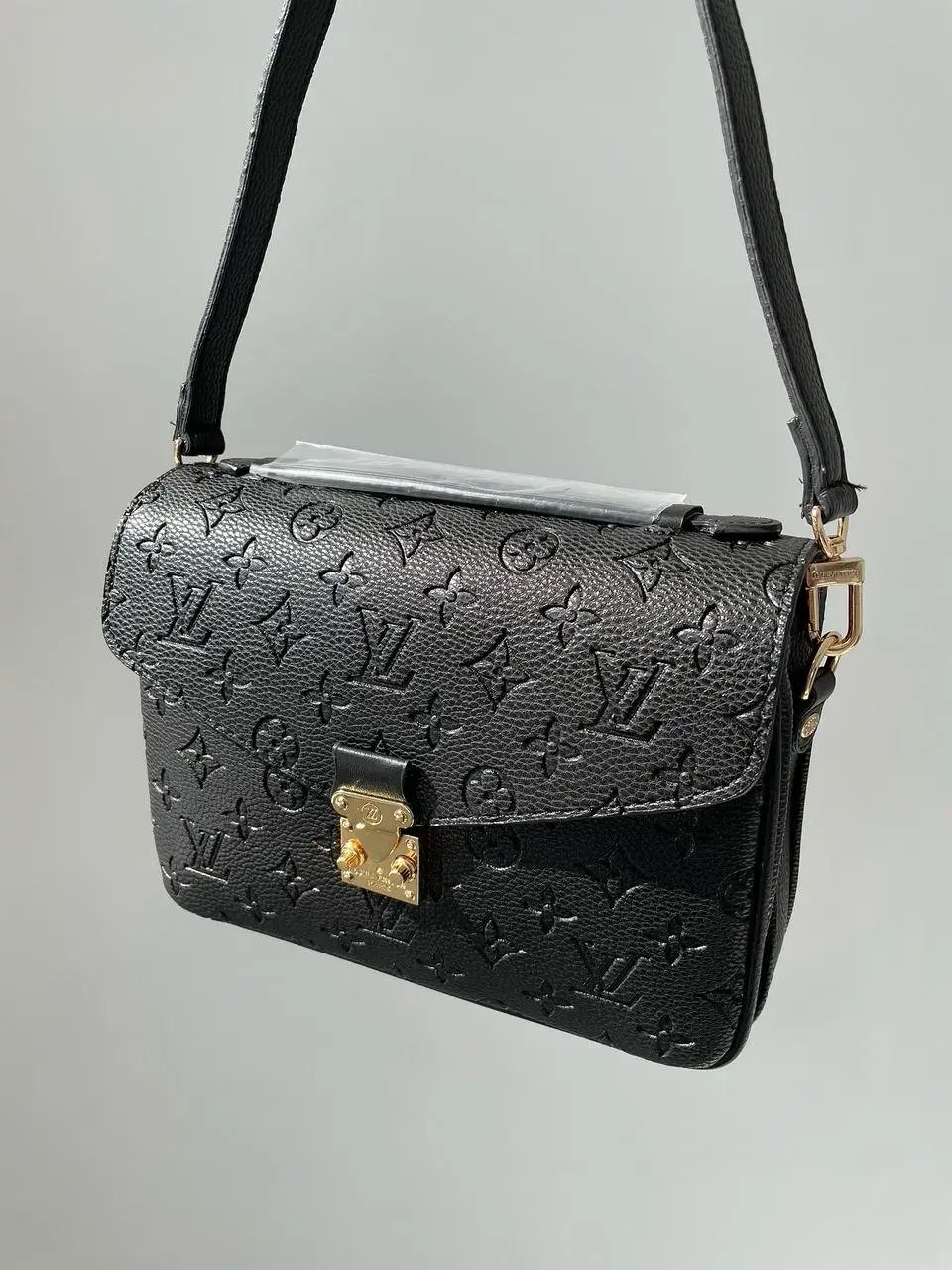 Louis Vuitton Monogram Canvas Pochette M Tis Black 25Cm view 5