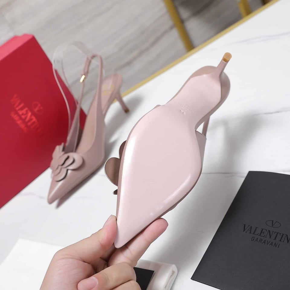 Valentino Garavani Papier Phalène Slingback Pumps Pink view 8