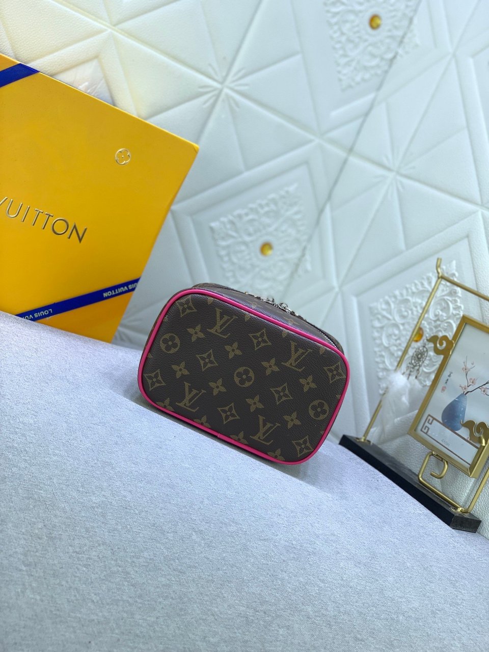 Louis Vuitton Nice Mini Monogram Canvas Pink 20Cm M46767 view 3