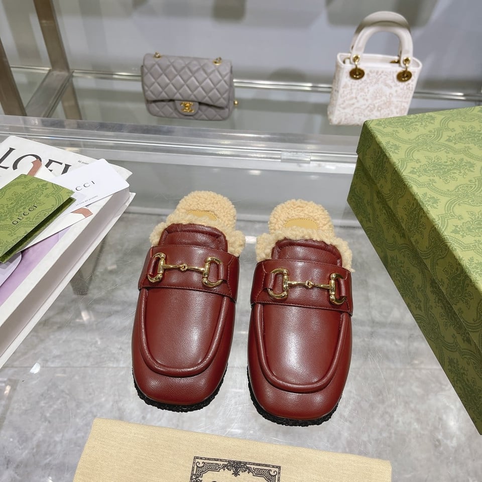 Gucci Women’S Mule With Horsebit Brown view 5