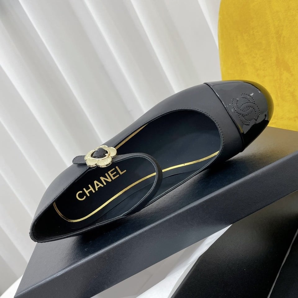 Chanel Mary Janes Black view 7