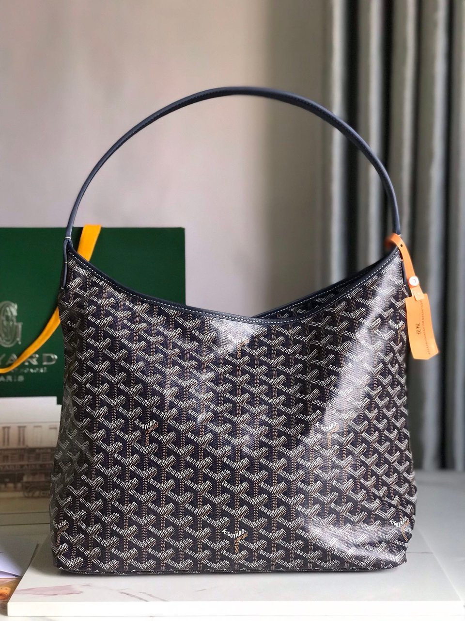 Goyard Hobo Boheme 42Cm Navy Blue Canvas view 4