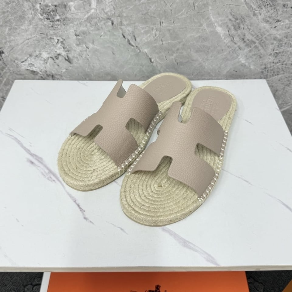 Hermes Antigua Espadrille Beige Sable H231001Zh1J440 view 3