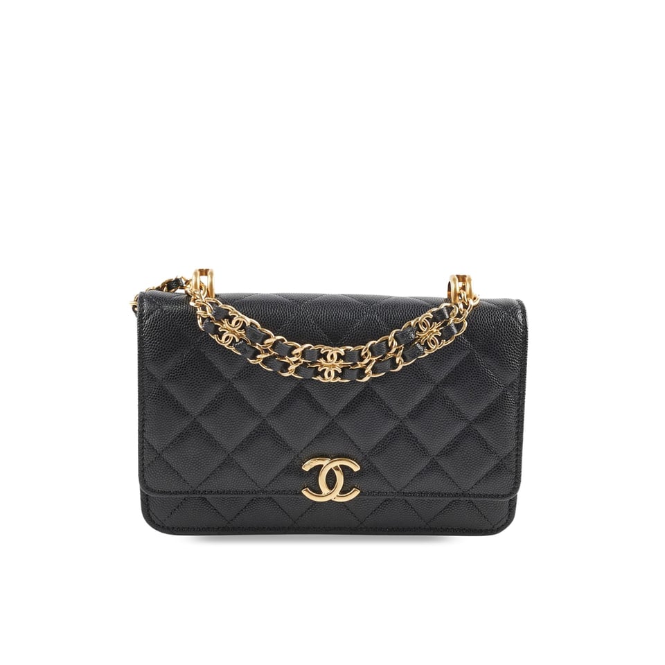 Chanel Grained Calfskin Wallet on Chain 19cm