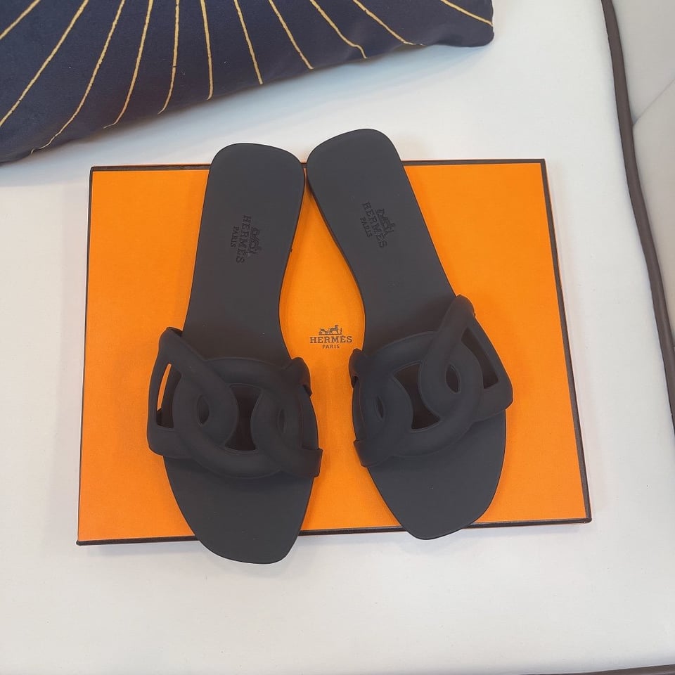 Hermes Aloha Sandal Black H201157Z 02350 view 10