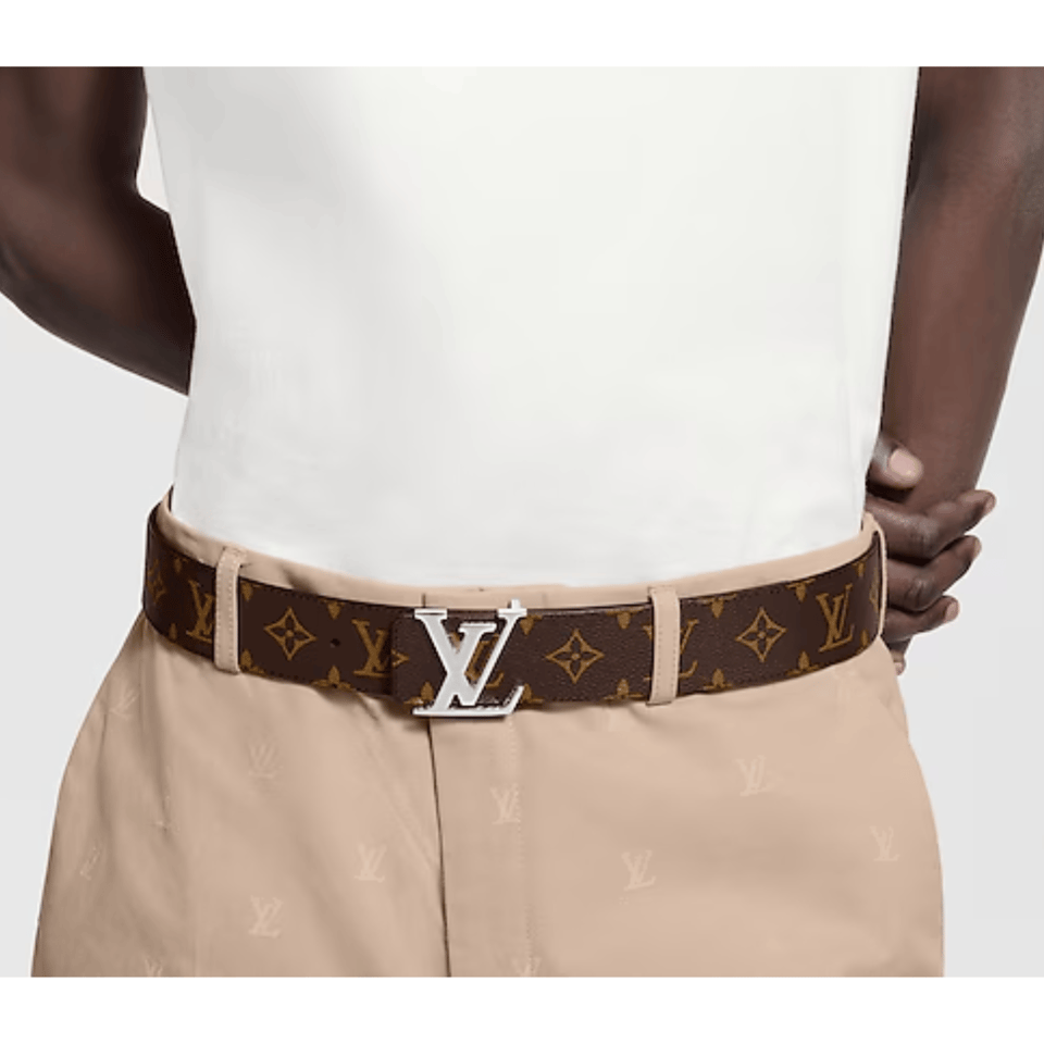 Louis Vuitton LV Silver Initiales 40mm Reversible Men Belt M9821V view 6