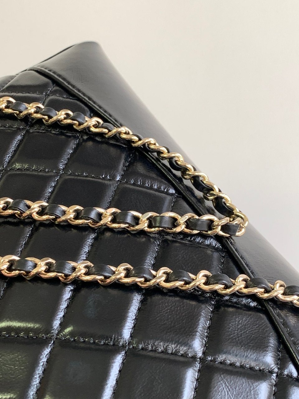 Chanel 24S31 Mini Shopping Bag 22Cm Black Lambskin Gold Hardware view 8